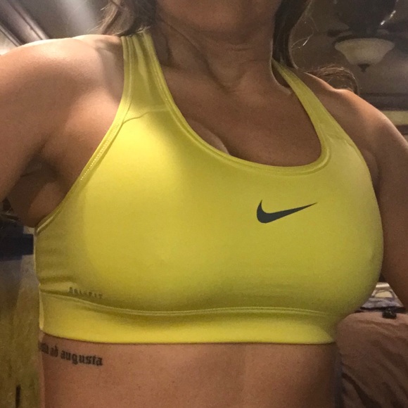 Nike Other - NWOT yellow Nike Pro bra
